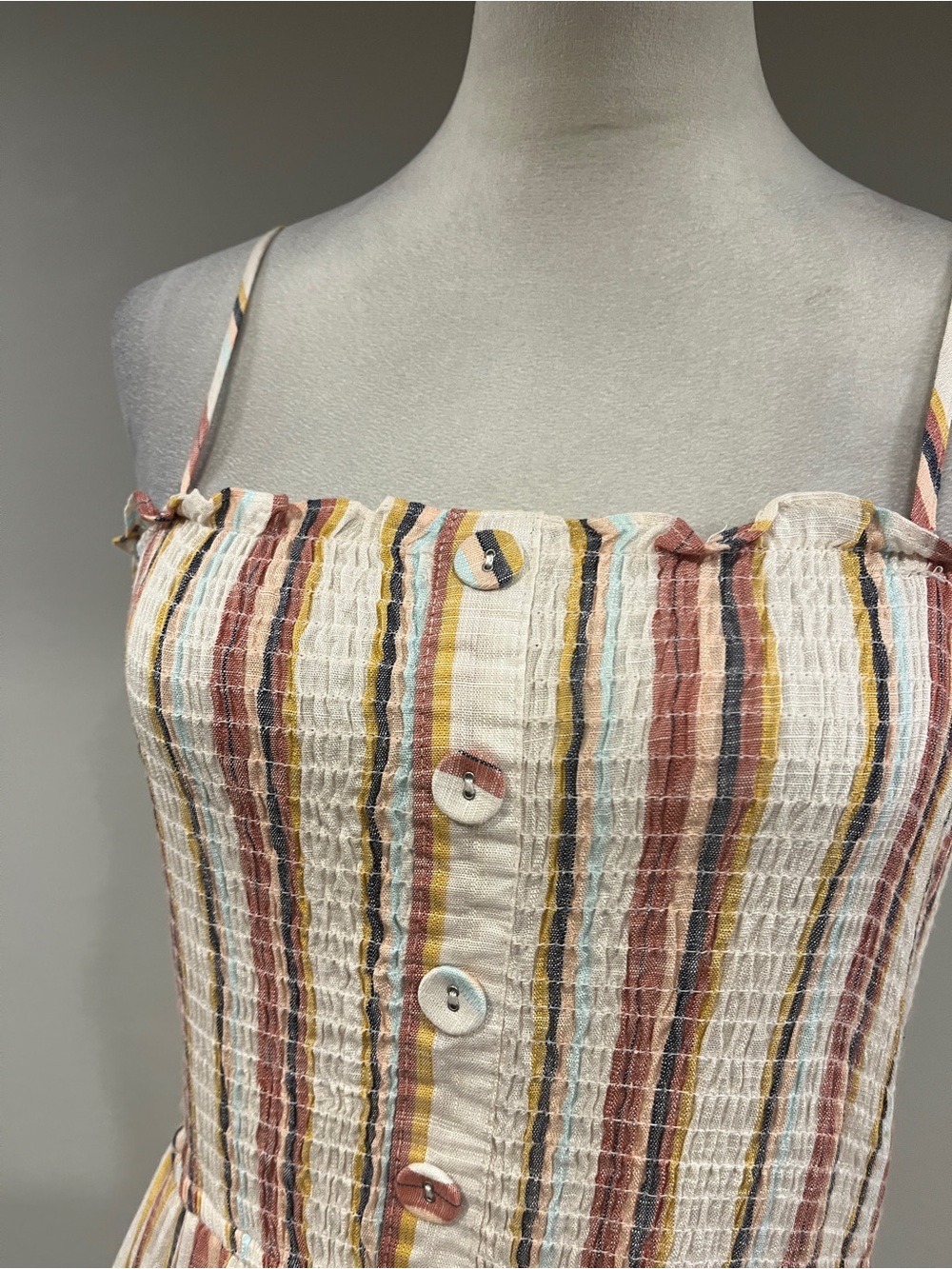 Becaal Striped Spaghetti Strap Sundress size medium - Picture 2 of 14
